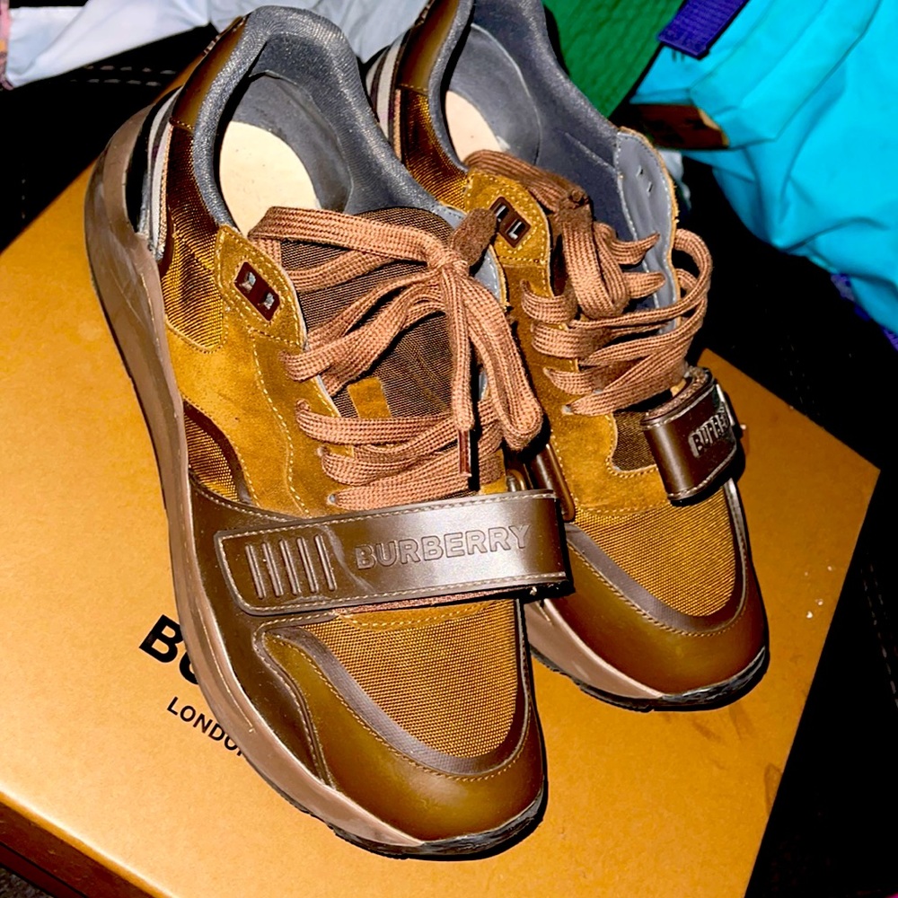 UK 7 EUR 41 Burberry MF RamseyM Multi CHK Low Top Sneaker